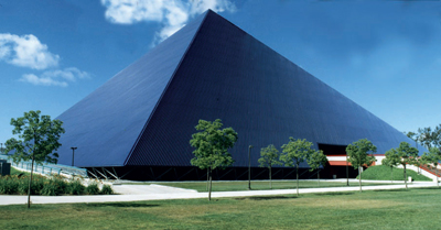 Walter Pyramid exterior, Cal State University Long Beach